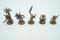 Warhammer Chaos Plaguebearers of Nurgle Command zestaw 5 figurek metal