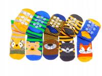 5X веселые цветные детские носки нескользящие ABS 18-20 80 86