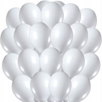 Białe Balony pastelowe ślub komunia wesele chrzest 50 szt/ Zestaw balonów