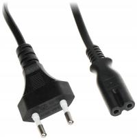 KABEL ZASILAJĄCY 230V CEE 7/16 IEC320 C7 PRZEWÓD SIECIOWY 1.8m