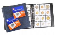HARTBERGER ALBUM NA 60 MONET W HOLDERACH GRANATOWY + HOLDERY 50 SZT GRATIS