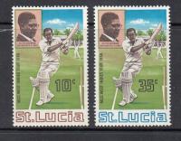 kol. ang. St. LUCIA **Mi 221-222 sport CRICKET seria z 1968