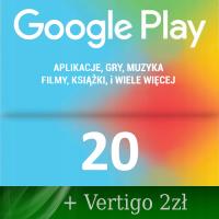 Google Play зл 20 Vertigo зл 2 = вкладка Код пополнения Android