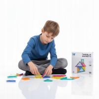KLOCKI MAGNETYCZNE MONTESSORI KREATYWNOŚĆ WYOBRAŹNIA PUZZLE PREZENT