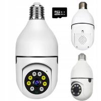 KAMERA IP BEZPRZEWODOWA WIFI ZEWNĘTRZNA MONITORING W ŻARÓWKA E27 FULL HD