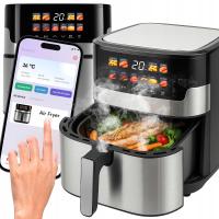AIR FRYER FRYTKOWNICA BEZTŁUSZCZOWA WIFI 6.5L Z WYŚWIETLACZEM 2200W 10 MENU