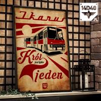 Плакат АВТОБУС ИКАРУС MZK MPK АВТОВОКЗАЛА