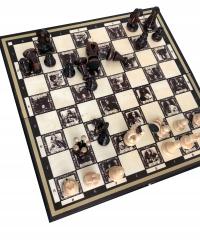 Шахматы против польских королей 35 см x 35 см уникальный