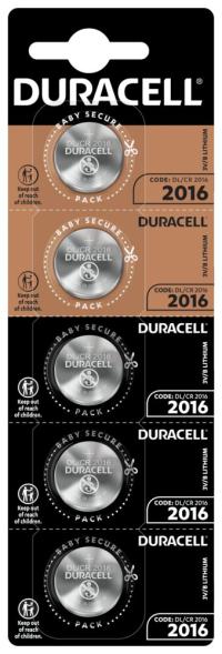 ~ DURACELL 3V CR литиевая батарея 2016 --- 5 штук ~