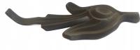 Liść kuty wypukły staliwo odlew elementy kute (170x80x6 mm)