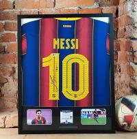 Leo Messi, FC Barcelona - koszulka z autografem w ramie od 1zł (zag)