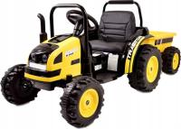 TRAKTOR ELEKTRYCZNY DLA DZIECI Z PRZYCZEPĄ 2 SILNIKI 45W
