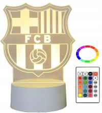 Lampka nocna Fc Barcelona 3D FCB 16 kolorów LED