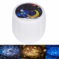 LAMPKA NOCNA PROJEKTOR GWIAZD NIEBA RZUTNIK DLA DZIECI LED WIELOFUNKCYJNY