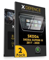 2в1 навигационное защитное стекло для SKODA SUPERB III 2017-2020 Basic