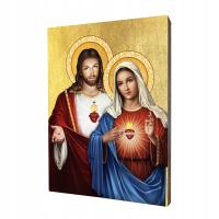 Ikona Najświętszego Serca Jezusa i Niepokalanego Serca Maryi
