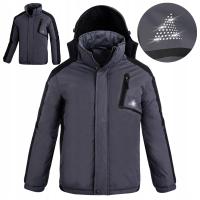 Kurtka zimowa męska OCIEPLANA Uniwersalna robocza z KAPTUREM URGENT