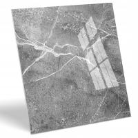 Płytki Podłogowe Ścienne Gres 60x60 Marmur Hamburg Grey Połysk Łazienkowe