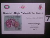 Fauna morza , Burundi MNH cięty