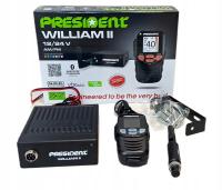 CB Radio President William II 2 bezprzewodowy mikrofon 12V 24V