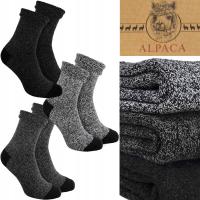 Polskamarka Skarpetki z Alpaki Wełny Z ALPAKI NATURALNE WEŁNA szary