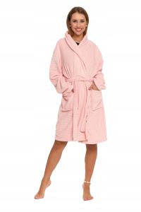 Szlafrok damski Moraj PDSZ6000-002 brzoskwiniowy [rozmiar Kolor