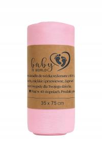 Prześcieradło 75x35 bawełna pink/róż