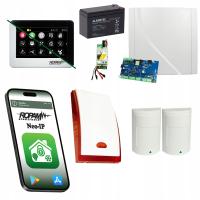 SYSTEM ALARMOWY DO DOMU WIFI ROPAM IP PANEL DOTYKOWY ROPAM 2 CZUJKI PARADOX