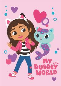 KOCI DOMEK GABI KOC POLAROWY 100x150 SYPIALNI DZIECKA NARZUTA ŁAKOTEK