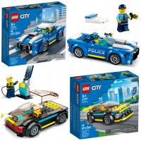 LEGO CITY Radiowóz 60312+ Samochód elektryczny 60383 AUTA samochody POLICJA