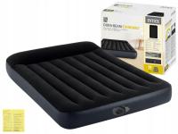 Велюровый надувной матрас для сна, двухместная кровать с насосом 230 В Intex
