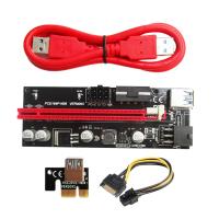 1X to 16X PCIE Riser Board Options 6 Pin / / VER 009S