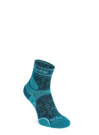 Skarpety biegowe damskie Bridgedale Lt T2 Merino Sport 3/4 - teal