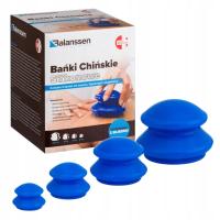 Китайские силиконовые банки Balanssen для массажа 4шт