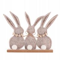 Фигурка для головной убор пасхальные кролики альтом дизайн три бежевые кролики