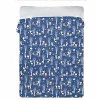 Poszewka 100x160 cm na kołdrę 100% bawełna - PRODUKT POLSKI Las granat