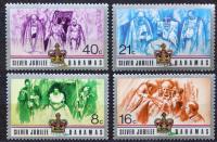 BAHAMY - 1978 - 25 ROCZNICA KORONACJI KRÓLOWEJ ELŻBETY - II SERIA I BLOK