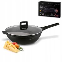 PATELNIA WOK indukcja GŁĘBOKA marmurkowy Starke Pro Taylor Marble 32 cm