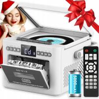 ODTWARZACZ PRZENOŚNY CD GŁOŚNIK BLUETOOTH MP3 AUX WYSOKA JAKOŚĆ PREZENT