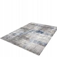DYWAN Z KRÓTKIM WŁOSIEM 300X200CM NIEBIESKI SZARY VINTAGE NOWOCZESNY LOFT