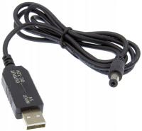 Kabel ACS PRZETWORNICA DC 2.1x5.5mm USB 5V-12V