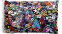 GUZIKI plastikowe kolorowe mix wielkości i kolorów - paczka 1 kg