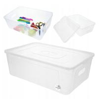 Pojemnik plastikowy organizer pudełko box 11l przezroczysty na buty