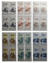 WYDANIE NA PRZESYŁKI LOTNICZE Fi 890-895 CZWÓRKI ** K15468