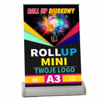 ROLL-UP Reklamowy Mini A3 Stojak biurkowy baner Projekt