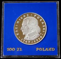 MONETA 100 ZŁ 1976 ROK KAZIMIERZ PUŁASKI Pewex MENNICZA