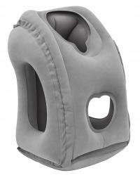 PODUSZKA PODRÓŻNA DMUCHANA DO SAMOLOTU POCIĄGU AUTA WYGODNA ANTYPOŚLIZGOWA