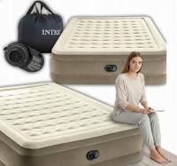 INTEX двухместный надувной матрас кровать с электрическим насосом 203x152cm