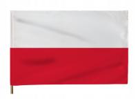 Flaga Polska Flagi Polski 110x70 cm SOLIDNY MOCNY 110g/m2 MATERIAŁ PREMIUM
