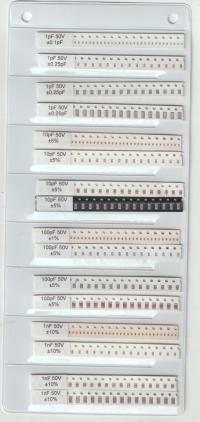 [1120шт] 1pf-1uf SMD конденсатор комплект размер 0402, 0603, 0805, 1206